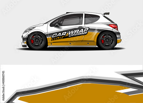 abstract background vector for racing car wrap design and vehicle livery  