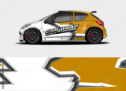 abstract background vector for racing car wrap design and vehicle livery 
