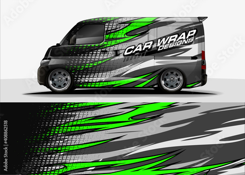 abstract background vector for racing car wrap design and vehicle livery 
