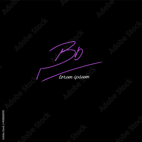 bd beauty monogram and elegant logo design