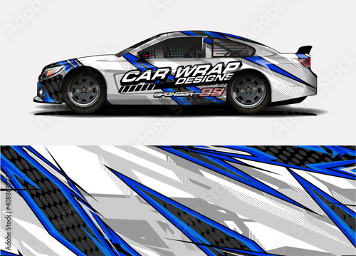 abstract background vector for racing car wrap design and vehicle livery 
