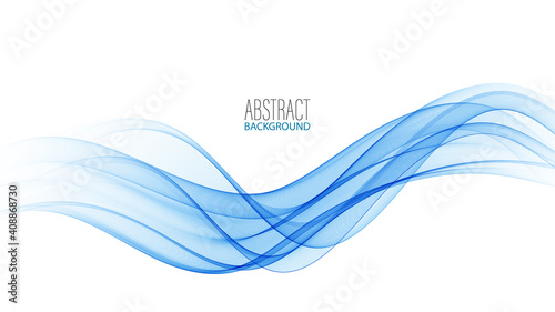 Blue modern abstract lines swoosh certificate Speed smooth wave border background. Vector illustration