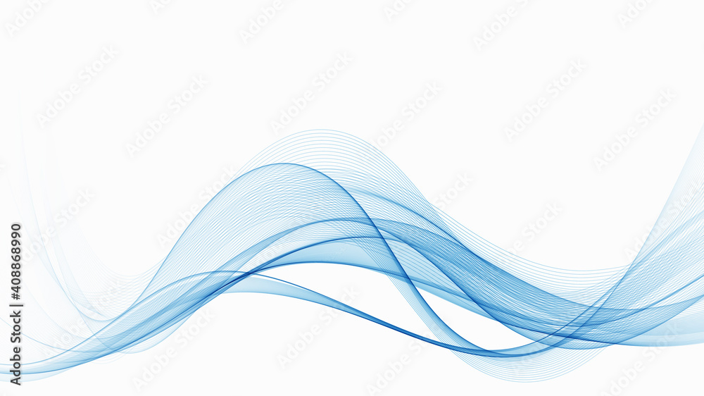 Blue modern abstract lines swoosh certificate Speed smooth wave border background. Vector illustration