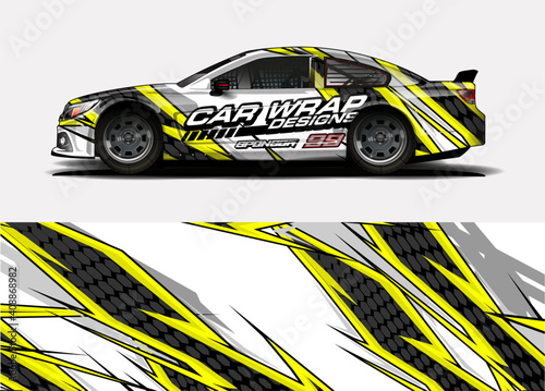 abstract background vector for racing car wrap design and vehicle livery 
