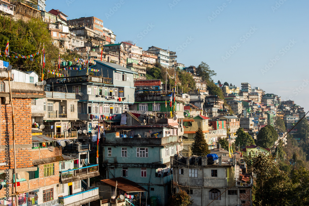 Darjeeling on the hillside of India