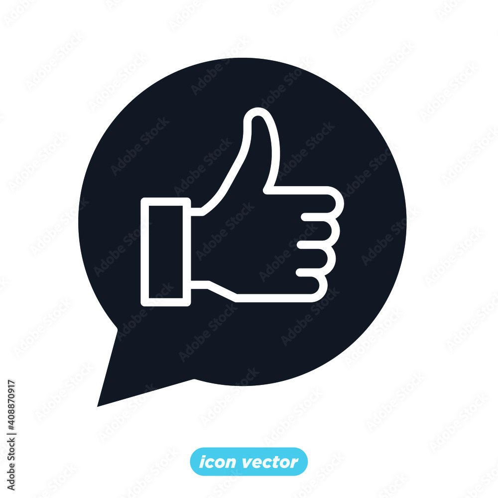 hand like customer review icon template color editable. Happy Testimonial symbol vector illustration for graphic and web design. hand like customer review icon template color editable. Happy Testimonial symbol vector illustration for graphic and web design.