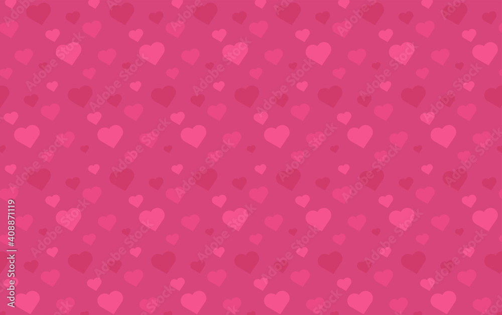 cute pink background with hearts Valentine's Day vector pattern swatch cute pink background with hearts Valentine's Day vector pattern swatch