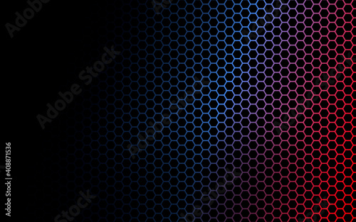 Abstract hexagon background , Technology polygonal concept.