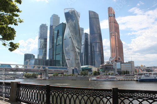 Canvas Print city skyline in moscow city