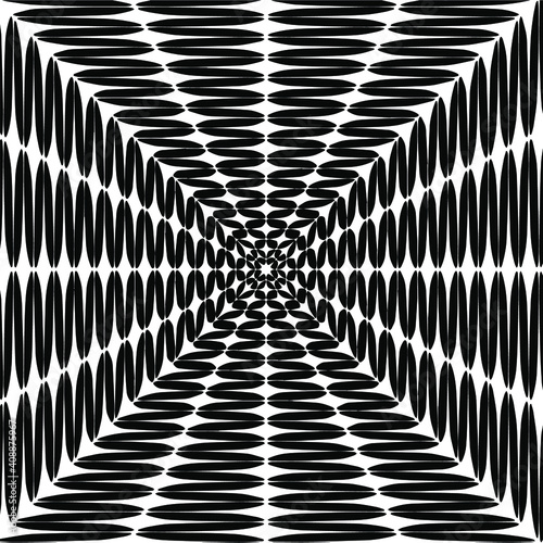 Geometric vector pattern with triangular elements. abstract ornament for wallpapers and backgrounds. Black and white colors. 