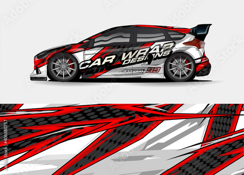abstract background vector for racing car wrap design and vehicle livery 
