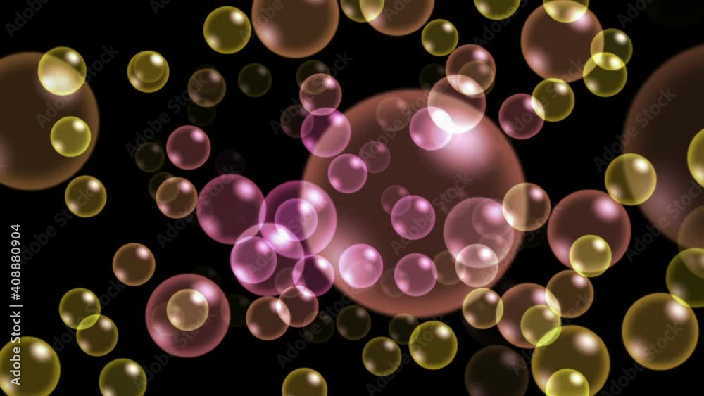3d bubbles abstract motion in space 3d bubbles abstract motion in space