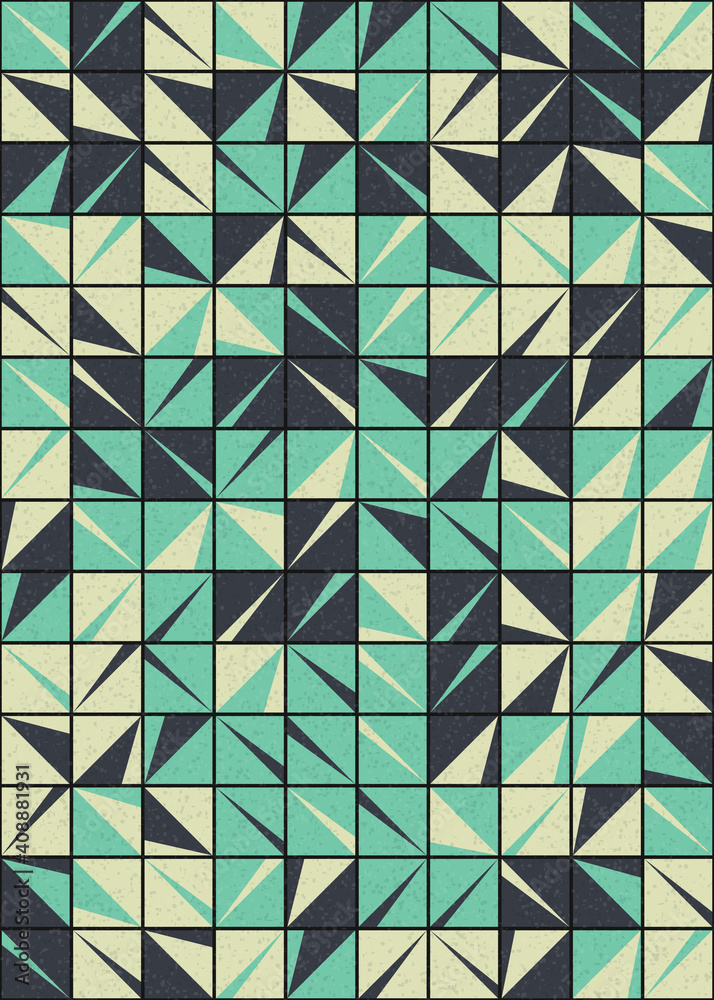 Abstract Geometric Pattern generative computational art illustration