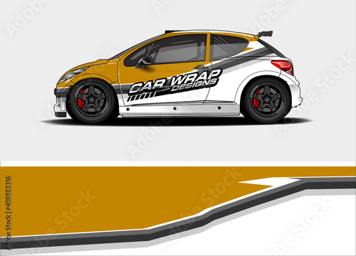 abstract background vector for racing car wrap design and vehicle livery 