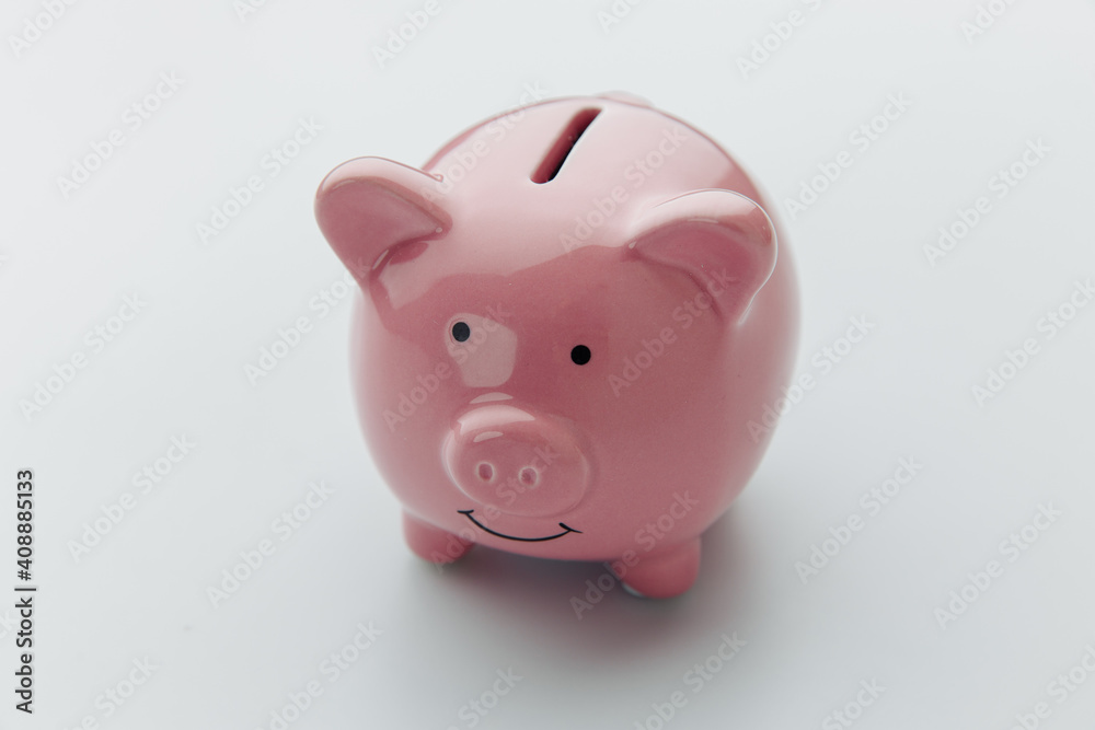Finance, saving money concept. Piggy bank on a white background. Finance, saving money concept. Piggy bank on a white background.
