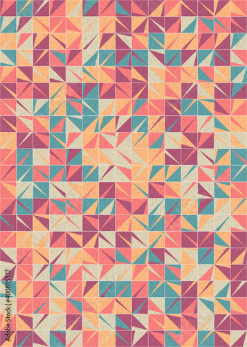 Abstract Geometric Pattern generative computational art illustration