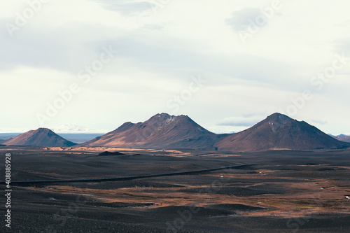 Volcanic desert landscape
