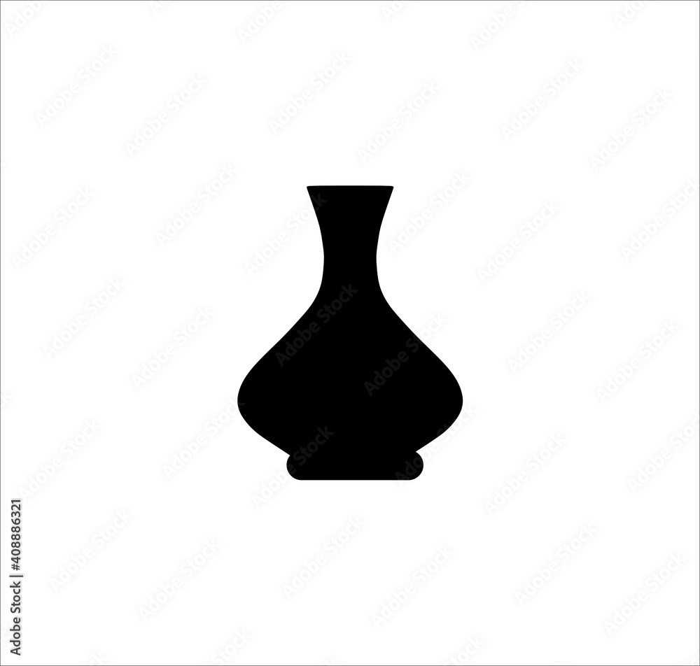 icon of the decanter. vector image icon of the decanter. vector image