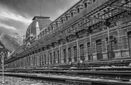 Old Train Railroad Canfranc International Station