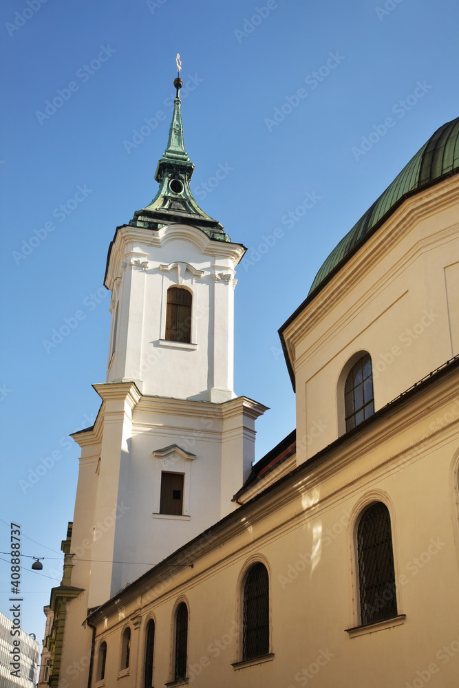 Minorite Church of Saints John and Loreto in Brno. Czech republic