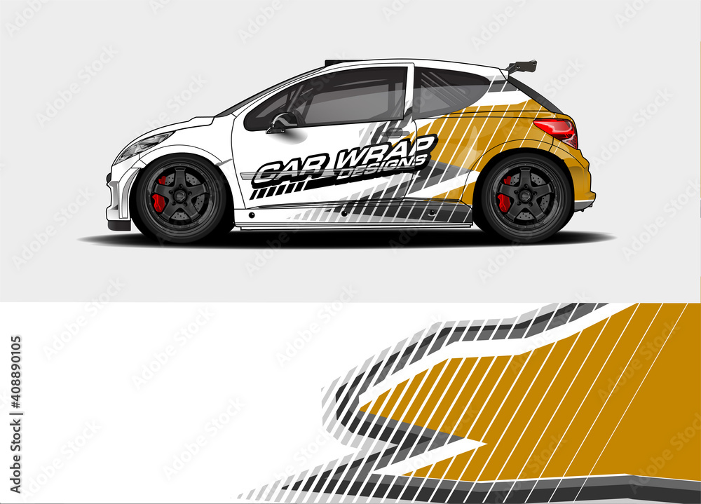 Fototapeta premium abstract background vector for racing car wrap design and vehicle livery 