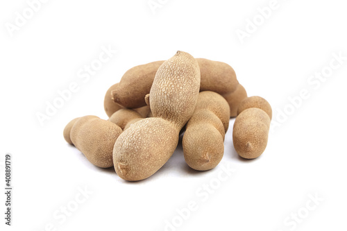 Tamarind fruit isolated on white background