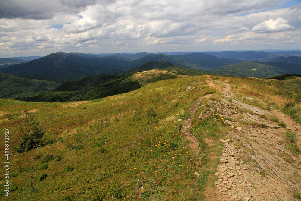Fototapeta premium Landscape of Bukowe Berdo, Bieszczady National Park, Poland