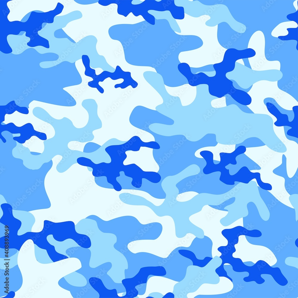 blue army camouflage vector seamless print blue army camouflage vector seamless print