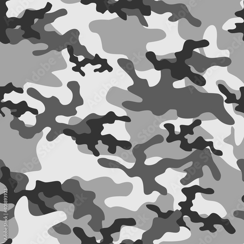 grey army camouflage vector seamless print