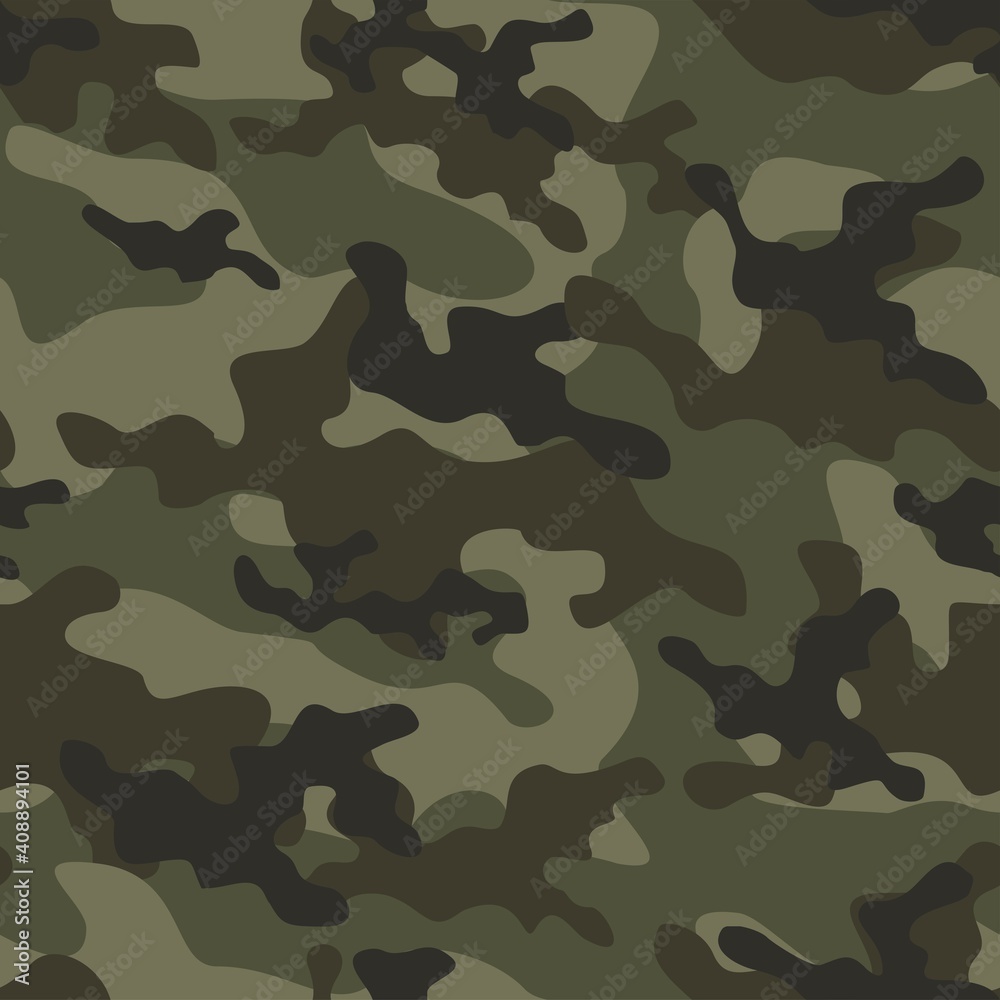 Fototapeta premium camouflage pattern seamless military vector print
