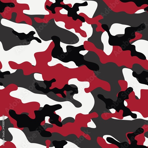red army camouflage vector seamless print