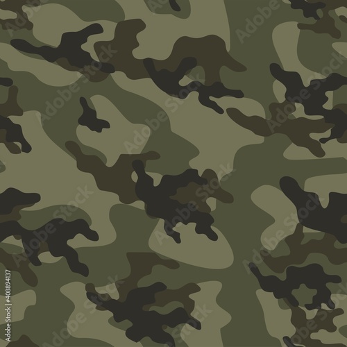 green army camouflage vector seamless print