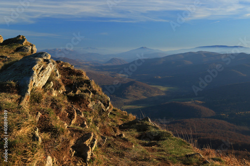 Fototapeta Naklejka Na Ścianę i Meble -  Autumn in Bieszczady, Carynska, UNESCO East Carpathian Biosphere Reserve, Poland  
