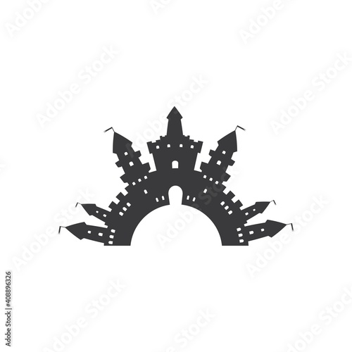 castle icon vector illustration design