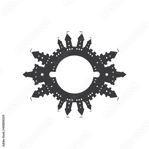 castle icon vector illustration design