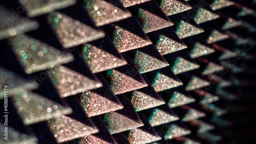 Bilde på lerret Background image of recording studio sound dampening acoustical foam