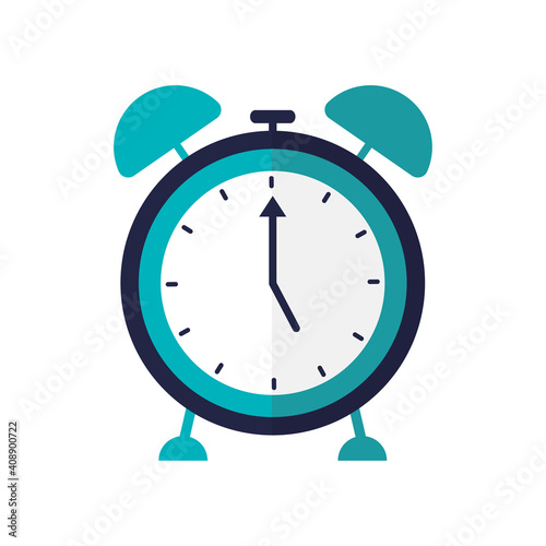 clock with a blue color