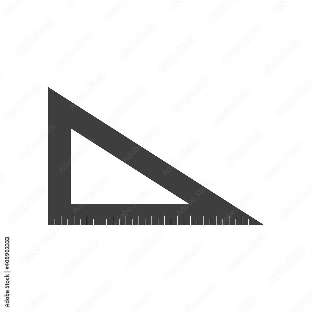 ruler icon vector on white isolate. EPS 10