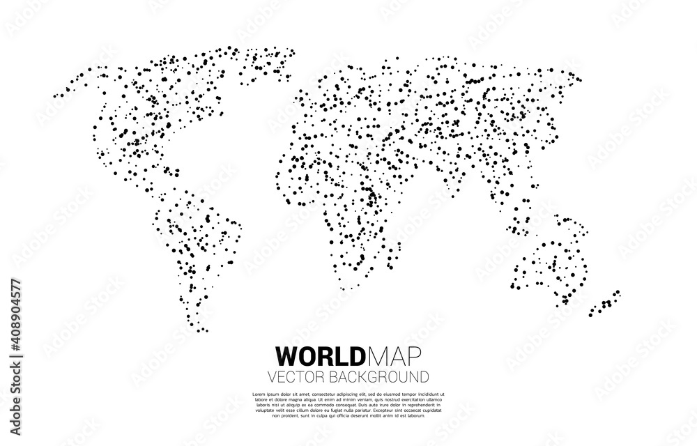 World map with random dot . concept of global Digital network World map with random dot . concept of global Digital network