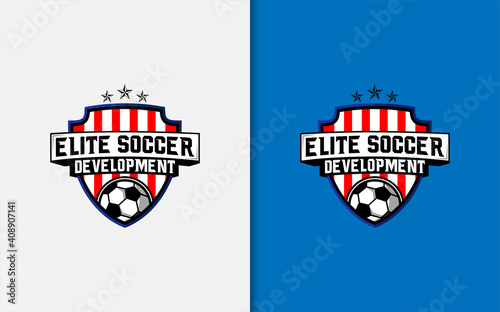 Elite Soccer Academy Logo Design.