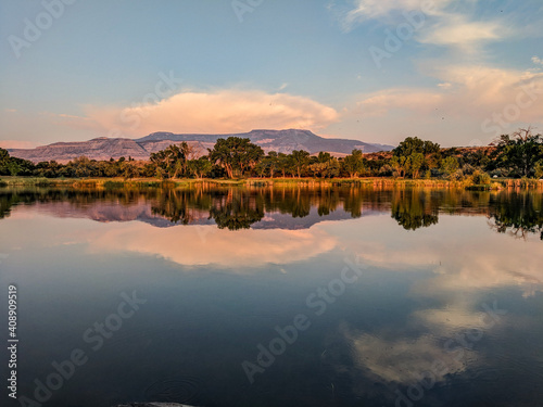 Serene Lake and Mountains - Palisade, Colorado