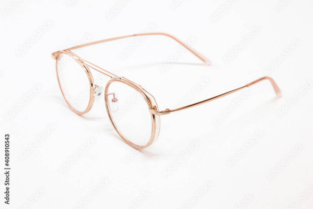 Optic glasses, golden pink frame Optic glasses, golden pink frame