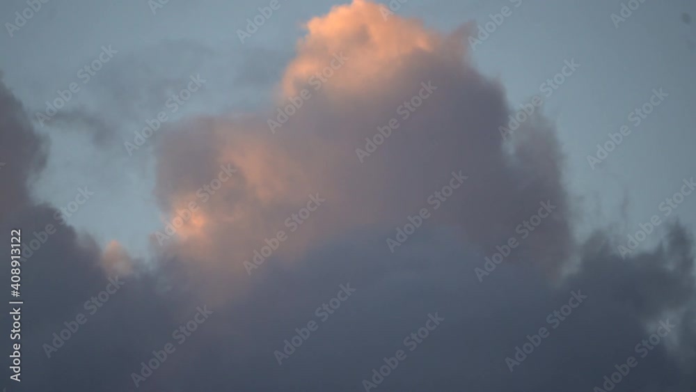 large storm moving in at sunset time-lapse large storm moving in at sunset time-lapse