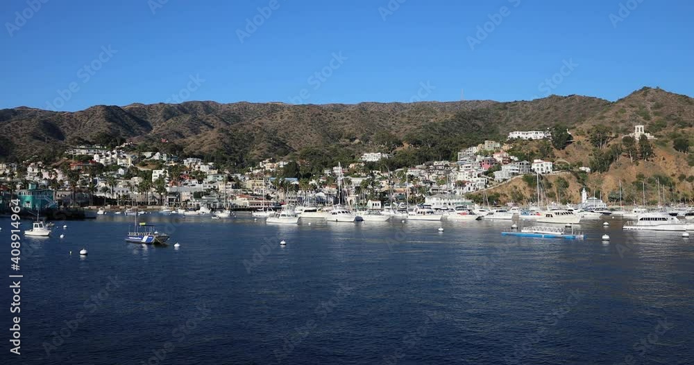 Sailing Into Catalina Island Avalon Harbor Sailing Into Catalina Island Avalon Harbor