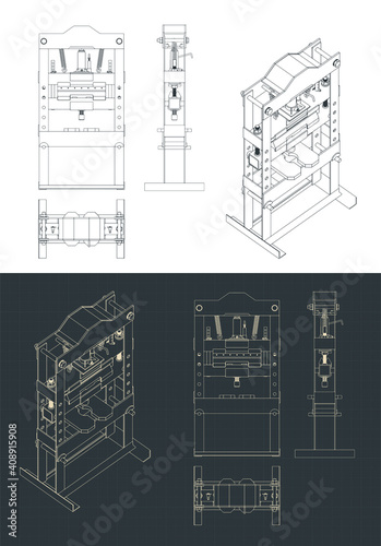 Hydraulic press drawings