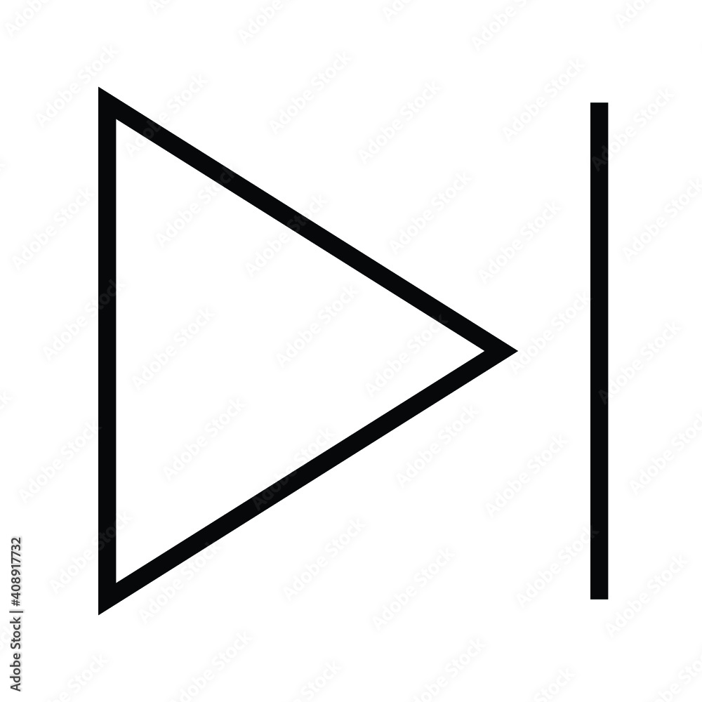 last button icon, media player control vector last button icon, media player control vector