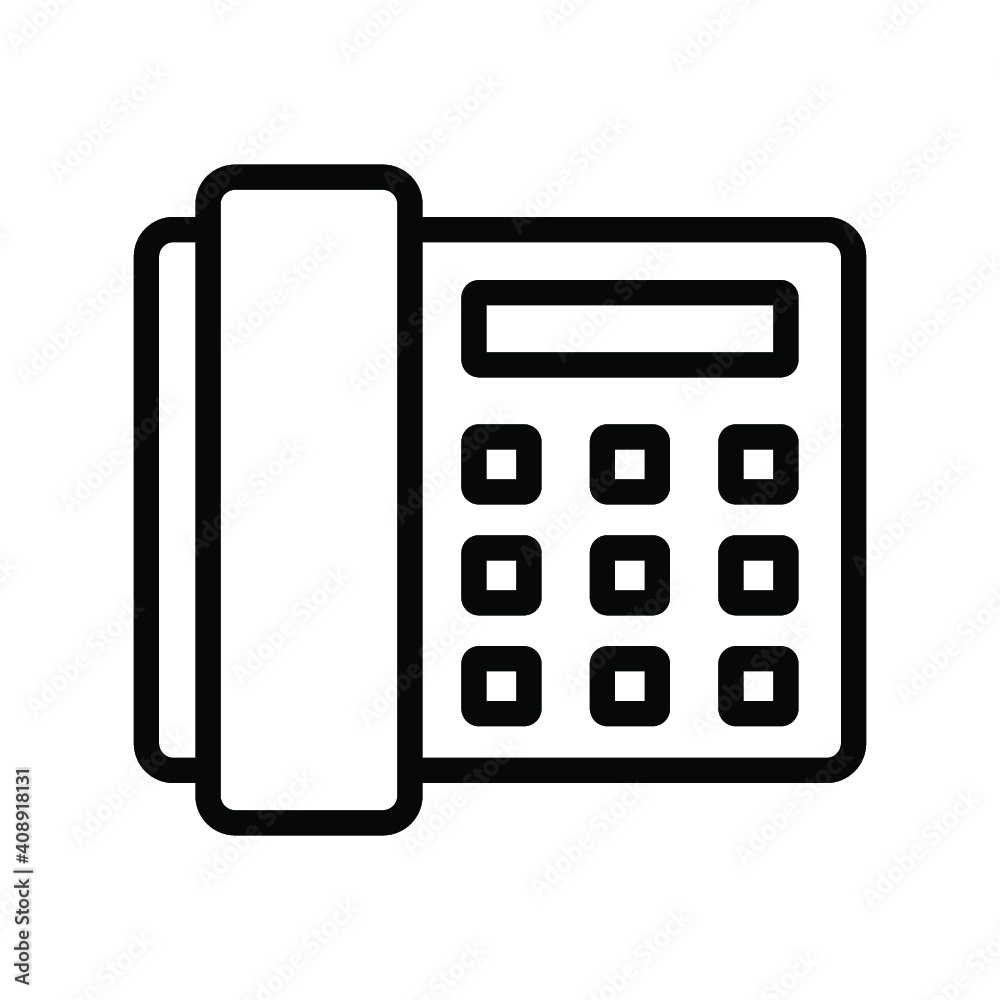 office phone icon vector