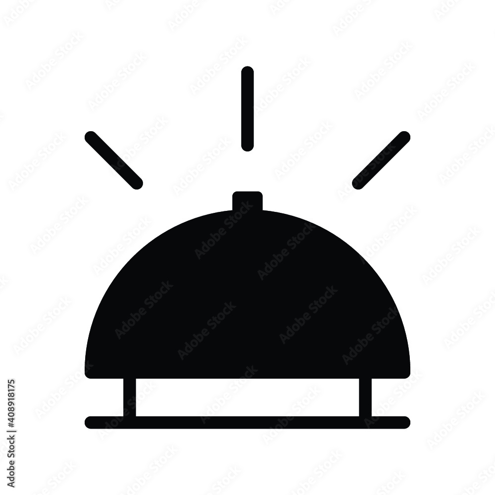 Obraz premium dining bell icon vector