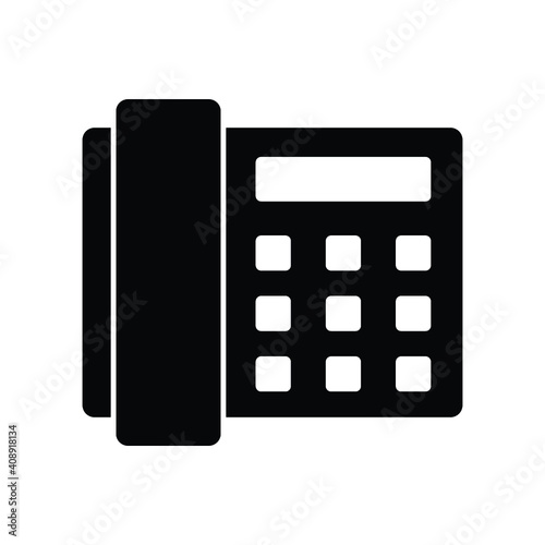 office phone icon vector
