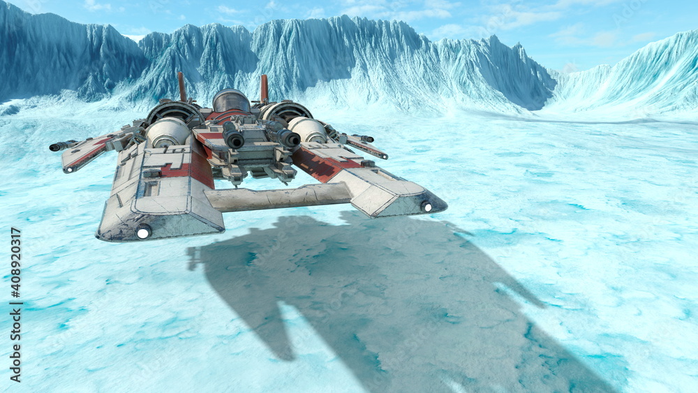 Naklejka premium 宇宙船